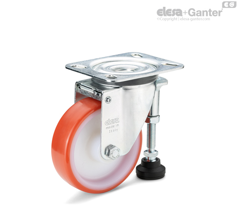 ◆ ジェラ RLE.FF-N Ayarlanabilir ayaklı tekerlekler | Elesa+Ganter